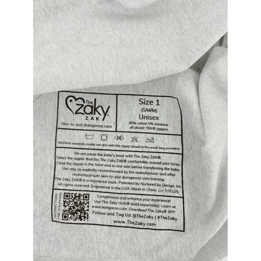 The Zaky Zak Skin-to-skin Kangaroo Care Wrap Size 1 Small / Medium